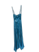 Abercrombie & Fitch Size XXSP Slate Blue Polyester Spaghetti Strap Maxi Dress Slate Blue / XXSP