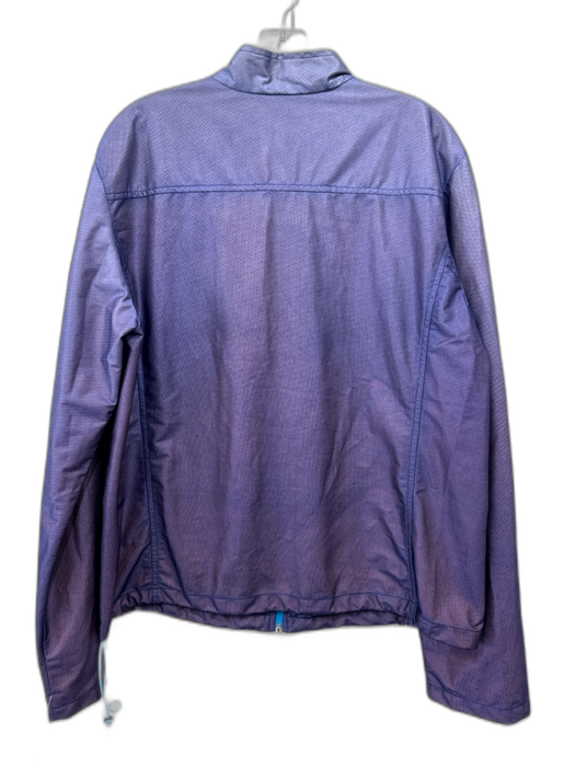Versace Sport Size 48 Purple Polyester Gradient High Neck Zip Front Jacket Purple / 48