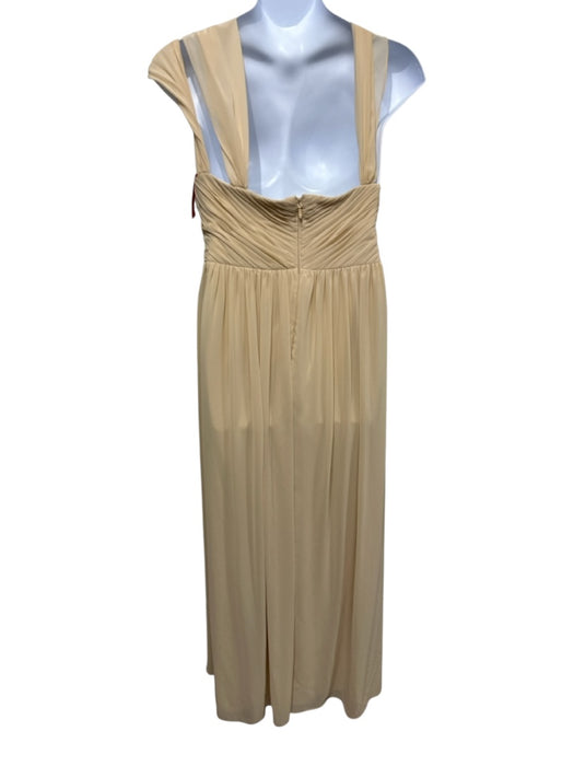 Christian Siriano Bridal x Azazie Size 20 Sand Beige Polyester Side Slit Gown Sand Beige / 20