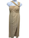 Christian Siriano Bridal x Azazie Size 20 Sand Beige Polyester Side Slit Gown Sand Beige / 20