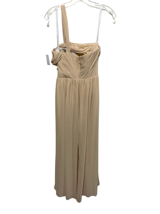 Christian Siriano Bridal x Azazie Size 6 Sand Beige Polyester Draped Detail Gown Sand Beige / 6