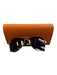 Tory Burch Brown Gold Tone Metal Gradient Aviator Double T Logo Sunglasses Brown