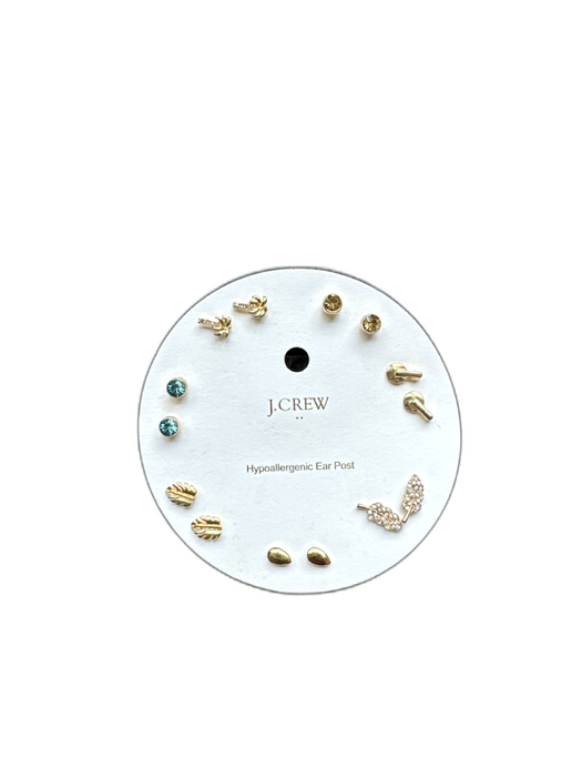 J. Crew Gold Metal Post Back Palm Tree Studs Earrings Gold