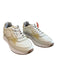 Hoff Shoe Size 8 Cream Leather Lace Up Almond Toe Sneaker Shoes Cream / 8