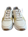 Hoff Shoe Size 8 Cream Leather Lace Up Almond Toe Sneaker Shoes Cream / 8