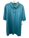 Polo Size XXL Blue Cotton Blend Solid Polo Men's Short Sleeve Blue / XXL