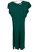 Reformation Size 6 Forest Green Viscose Blend Cap Sleeve Open Back Maxi Dress Forest Green / 6