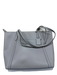 Kate Spade Grey Leather Tote Silver Hardware Bag Grey