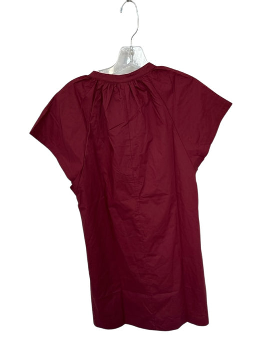 Pinch Size XS Maroon Cotton Cap Sleeve V Neck Dress Maroon / XS