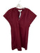 Pinch Size XS Maroon Cotton Cap Sleeve V Neck Dress Maroon / XS