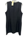 Jade Melody Tam Size L Black Polyester Leather Detail Sleeveless Back Zip Dress Black / L
