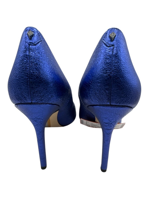 Sam Edelman Shoe Size 10.5 Cobalt Blue Leather Upper Metallic Pointed Toe Pumps Cobalt Blue / 10.5