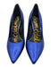 Sam Edelman Shoe Size 10.5 Cobalt Blue Leather Upper Metallic Pointed Toe Pumps Cobalt Blue / 10.5