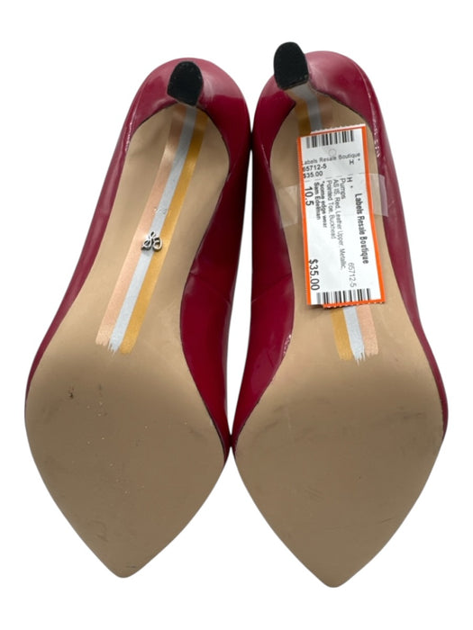 Sam Edelman Shoe Size 10.5 Red Leather Upper Metallic Pointed Toe Pumps Red / 10.5