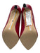 Sam Edelman Shoe Size 10.5 Red Leather Upper Metallic Pointed Toe Pumps Red / 10.5