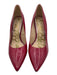Sam Edelman Shoe Size 10.5 Red Leather Upper Metallic Pointed Toe Pumps Red / 10.5