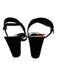 Stuart Weitzman Shoe Size 11 Black Leather Upper Suede Ankle Strap Sandals Black / 11