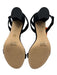 Stuart Weitzman Shoe Size 11 Black Leather Upper Suede Ankle Strap Sandals Black / 11