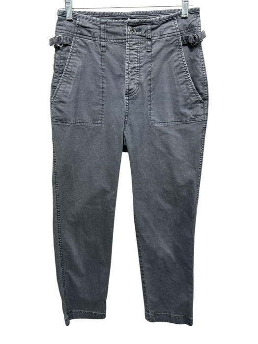 Rowan Size 27 Gray Cotton Blend High Rise Cargo Side Buckle Tapered Pants Gray / 27