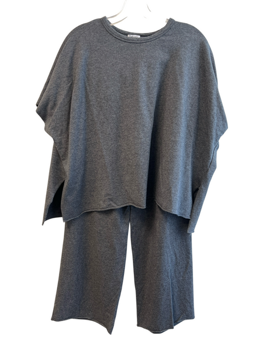 Splendid Size XS/S Gray Supima Cotton Blend Heathered Muscle Tank Pant Set Gray / XS/S