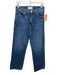 Twin Doves Size 28 Medium Wash Cotton Denim Zip Fly High Rise Straight Leg Jeans Medium Wash / 28