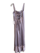 Show Me Your Mumu Size M Purple Polyester Satin Gold Hardware Grommets Gown Purple / M
