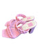 Dolce Vita Shoe Size 9.5 Pink Leather Block Heel Braided Square Toe Sandals Pink / 9.5