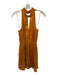 By Anthropologie Size L Marigold Polyester Sleeveless Animal Print Dress Marigold / L