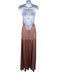 Michelle Mason Size 6 Mauve Pink Silk Spaghetti Strap Satin Midi Dress Mauve Pink / 6