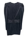 Jonathan Simkhai Size 4 Navy Blue Polyester Long Sleeve Ribbed Surplice Dress Navy Blue / 4
