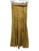 Zimmermann Size 0 Yellow, Brown, Pink Cotton Elastic Waist Leopard Tiered Skirt Yellow, Brown, Pink / 0