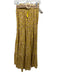 Zimmermann Size 0 Yellow, Brown, Pink Cotton Elastic Waist Leopard Tiered Skirt Yellow, Brown, Pink / 0
