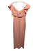 Likely Size 6 Light Pink Polyester Spaghetti Strap Ruffles V Neck Maxi Gown Light Pink / 6