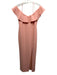 Likely Size 6 Light Pink Polyester Spaghetti Strap Ruffles V Neck Maxi Gown Light Pink / 6