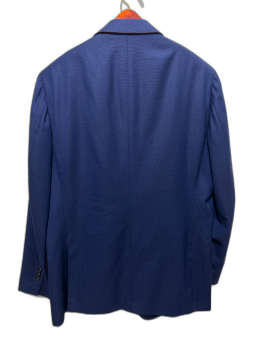 Suitsupply Blue Wool Solid 2 Button Men's Suit Blue / 44