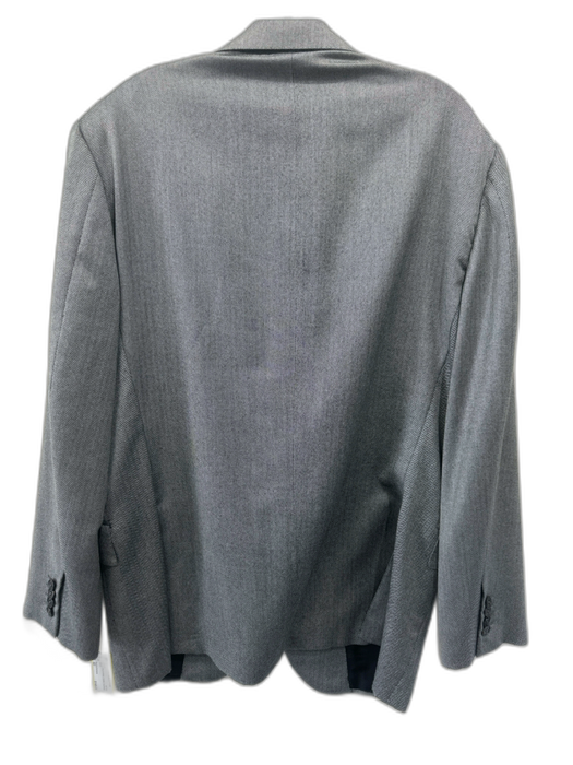 Bamford & Sons AS IS Gray & White 2 Button Men's Blazer Gray & White / 42