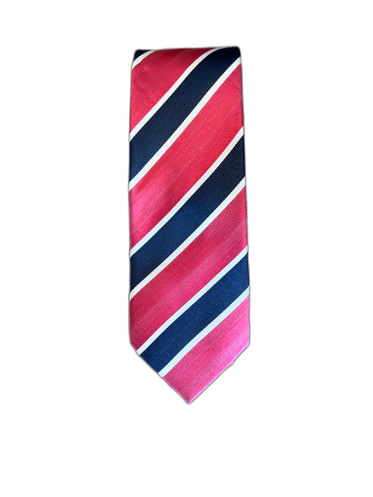 Suitsupply Blue & Red Silk Striped Men's Tie Blue & Red