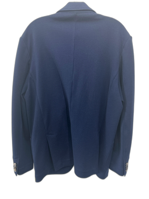 Peter Millar Navy Blue Wool Solid 2 Button Blazer Navy Blue / XL