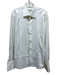 Eton Size 16.5 White Cotton Solid Button Down Men's Long Sleeve Shirt White / 16.5