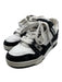 Louis Vuitton Shoe Size 8.5 Black & White Leather Denim Monogram Lace Sneakers Black & White / 8.5