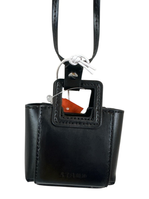 Staud Black Leather Crossbody Bag Black / XXS