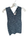 Simkhai Size M Blue & White Cotton Blend Sleeveless Marbled Top Blue & White / M