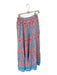 Crown & Ivy Size S Orange & Blue Rayon Drawstring Kaleidoscope Maxi Skirt Orange & Blue / S