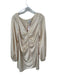 Sabo Luxe Size L Champagne Polyester Long Balloon Sleeve Buttons Dress Champagne / L