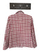 tea & cup Size S Red & White Polyester Plaid Shepherd's Check Blazer Red & White / S