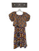 Jennifer & Grace Size S Purple & Multi Cotton Abstract Scrunch Waist Skirt Set Purple & Multi / S