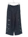 H&M Size 6 Black Cotton Eyelet Zip Fly Wide Leg Pants Black / 6