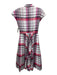 Ginza Maggy Size 7 Pink, Black & White Cotton Blend Plaid Sleeveless Dress Pink, Black & White / 7