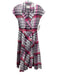 Ginza Maggy Size 7 Pink, Black & White Cotton Blend Plaid Sleeveless Dress Pink, Black & White / 7
