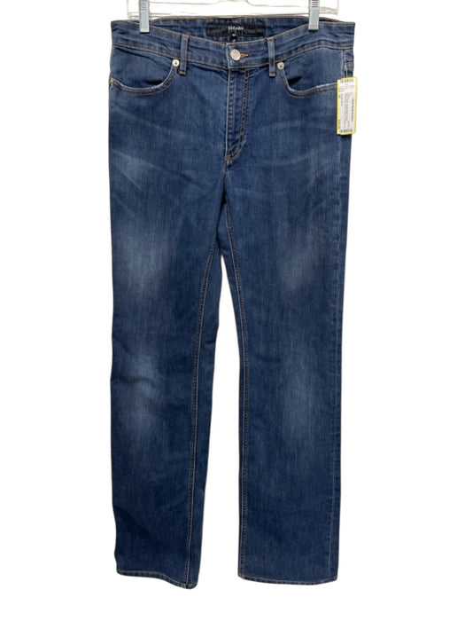 Escada Sport Size 42 Dark Wash Cotton Blend Denim Whiskering Straight Leg Jeans Dark Wash / 42